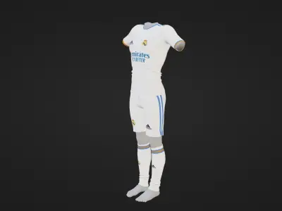 Real Madrid Sportwear Low-poly 3D model