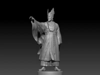 King Muryeong of the Ancient Kingdom of Korea 3D print model
