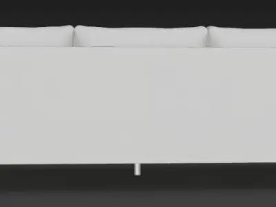 Luxury 3 Seater Modern Sofa 3D Model High Poly Furniture Asset 3D model