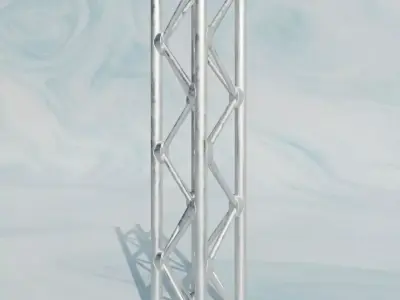 Steel Square Truss 5 Low-poly 3D model