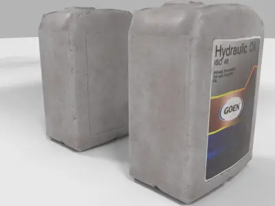 Low poly Plastic can Low-poly 3D model