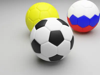 Soccer Balls 3D model