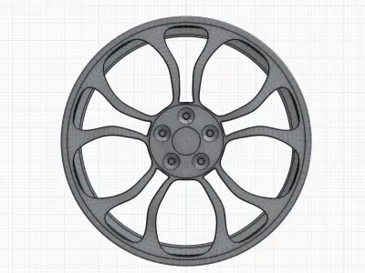 CARBON WHEEL 3D model