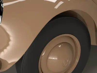 Volkswagen beetle 40s - 50s 3D model