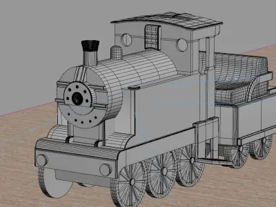 Toy Train 3D model