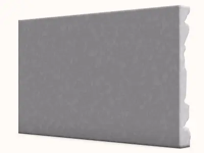 Crude Granite Block Wall Segment 3D model