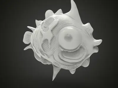 Decorative fish 3D print model