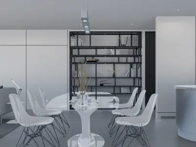 Modern living - B1 3D model
