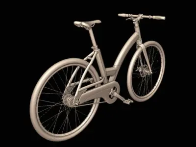 Super Bicycle Low-poly 3D model