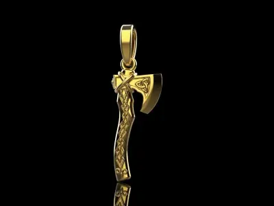 Axe pendant model 278 3D print model