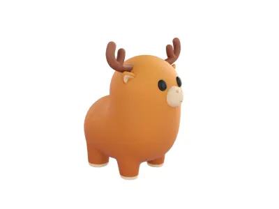 Deer Character 3D model