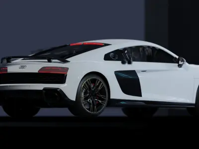 Audi R8 Realistic Unreal Engine 5 Game Ready 3D model