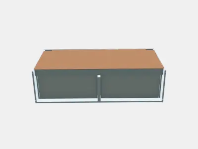 KULLEN Chest of 6 drawers Low-poly 3D model