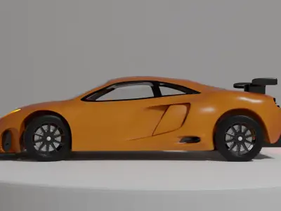 Mclaren 12c Low-poly 3D model