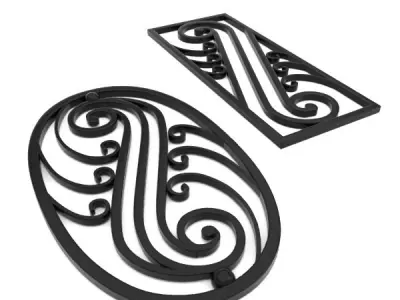 Wrought iron elements vol 3 3D model