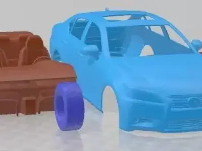 Lexus GS 300h 2014 Printable Car  3D print model