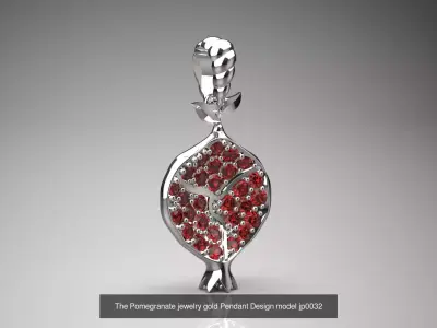 The Pomegranate Abundance stl 3d fbx obj jewelry Collection 3D Model Pack