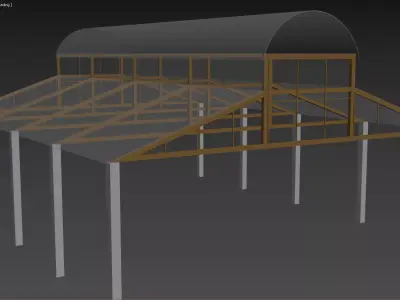 Hangar Structure 3D model