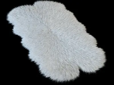 Skin sheepskin Bianco  3D model