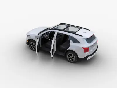 Kia Sorento 2024 Low-poly 3D model