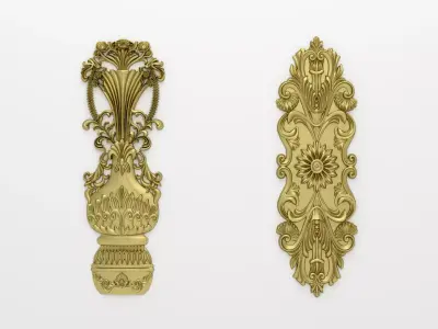 Classic decor ornament v-10 3D model 3D model