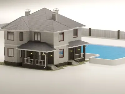 Exterior plus Cottage 3D model