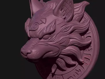 wolf scultpture 3D print model purchase