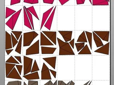 Elephant Digital plan for DIY metal welding a low poly 3d model 3D model