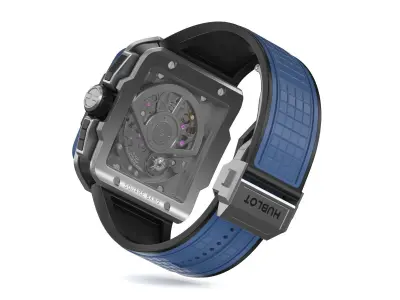 Hublot  Square Bang Unico Titanium Blue Ceramic 42mm Watch 3D model