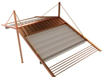 Motorized Pergola 3a copper satin polished 3D model