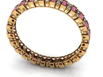 ruby zircon bngles 3D print model