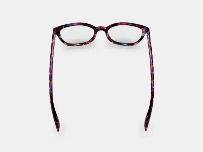 Elodie Eyeglasses in Pink Robin Tortoise 3D model