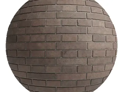 Materials 30- Brick Tiles In 5 color Pbr-4k Texture