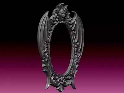 gothic frame  3D print model