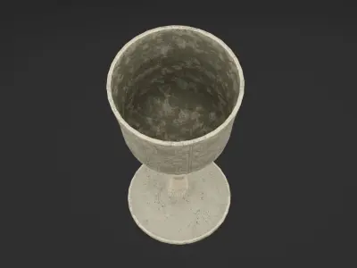 Ornate Chalice Low-poly 3D model