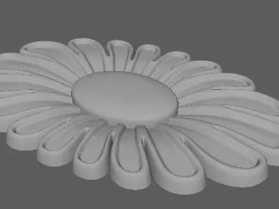 Central decor ornament for furniture 3D model 47