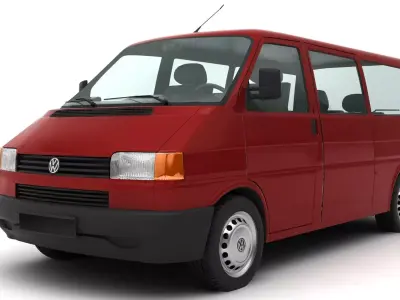 volkswagen transporter 1998 3D model