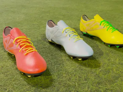 Realistic Soccer Football Shoe 3D model