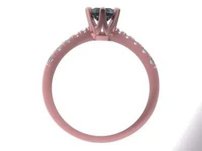 beauty light wedding ring 3D model