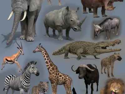 Colossal Animal Pack HD - Animated 3D model