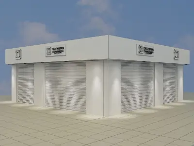  Car service entrance logo sign a607d 3D model