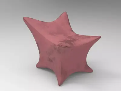 Nuha Chair Low-poly 3D model