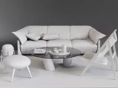 Ty-flow - Reveal objects 3ds Max Corona renderer 3D model