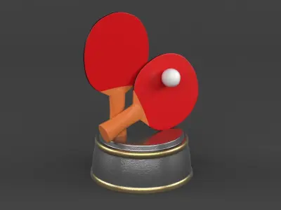 Trophy Cup 3D model 24