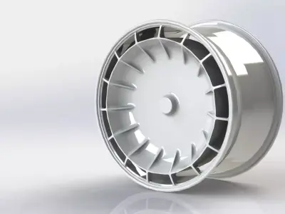 1979 Mercedes Benz CW311 Wheel Rims Low-poly 3D model