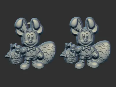 mickey mouse easter decor  3D print model