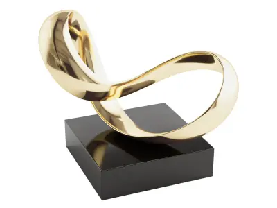 Abstract mobius sculpture by Richard Fox 3D model