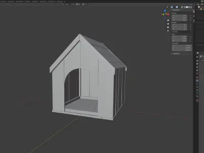 DOG HOUSE  Low-poly 3D model
