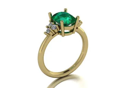 Jewelry Ring Gold 3D print model 8