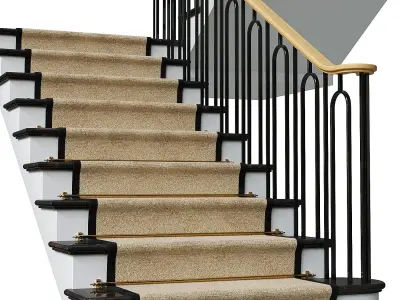 Neoclassical staircase 3 3D model